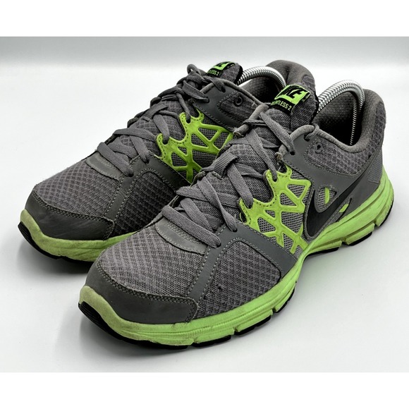 Nike Men's Relentless 2 Running Shoes Round Toe Gray Lime Green Size 10 - Picture 1 of 7